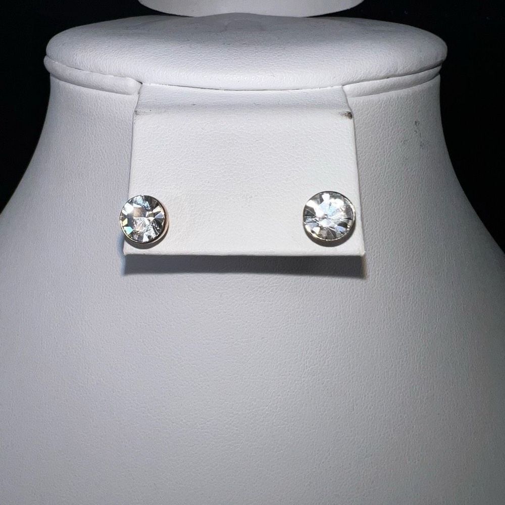 Cubic Zirconia Large Stud Earrings